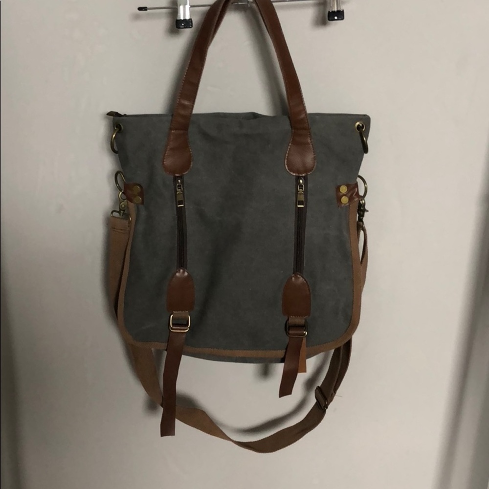 👜👜Canvas and Leather hobo bag❤️❤️